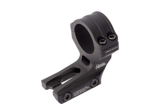 Daniel Defense black anodized 30mm red dot mount features a forked base for reduced weight and secure mounting to your favorite receiver